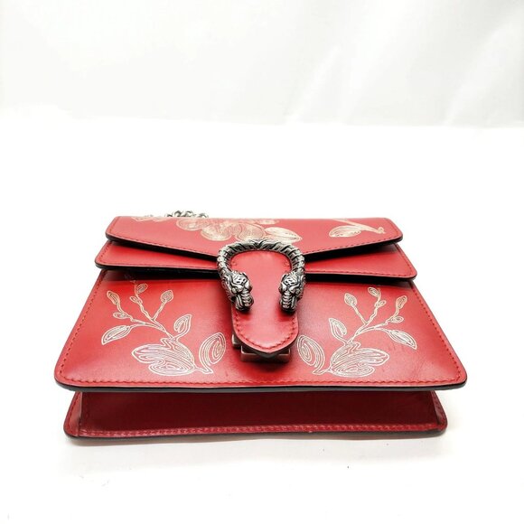 Authentic Gucci Shoulder Bag Red Leather mn828-120826 - Picture 5 of 16